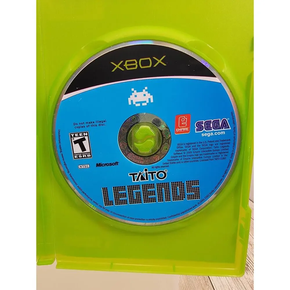 Taito Legends (Microsoft Xbox, 2005) Complete